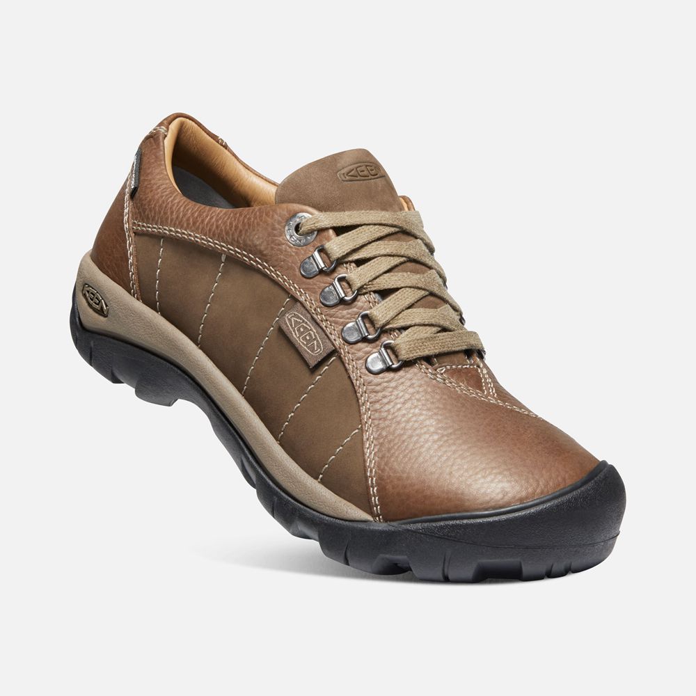 Chaussures Oxford Keen Femme Marron | Presidio Waterproof | UFWLJ-8246